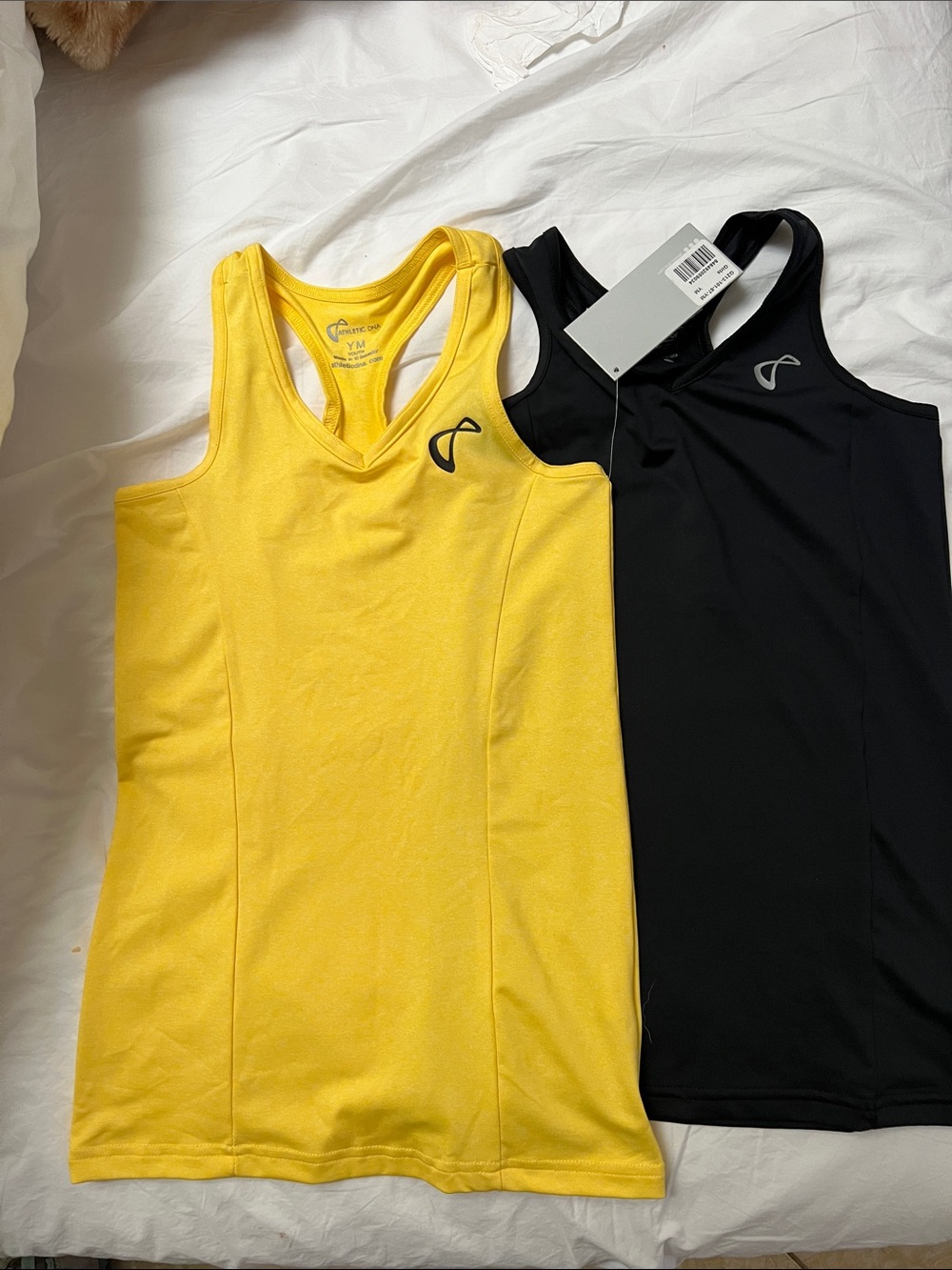 💛🖤 💛 💛🖤 Athletic DNA Girls 2-Piece Tank Top Bundle | YM | NEW 💛🖤